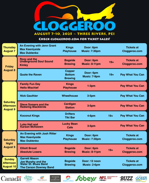 19+_Cloggeroo 2025 schedule and times WITH CB 19